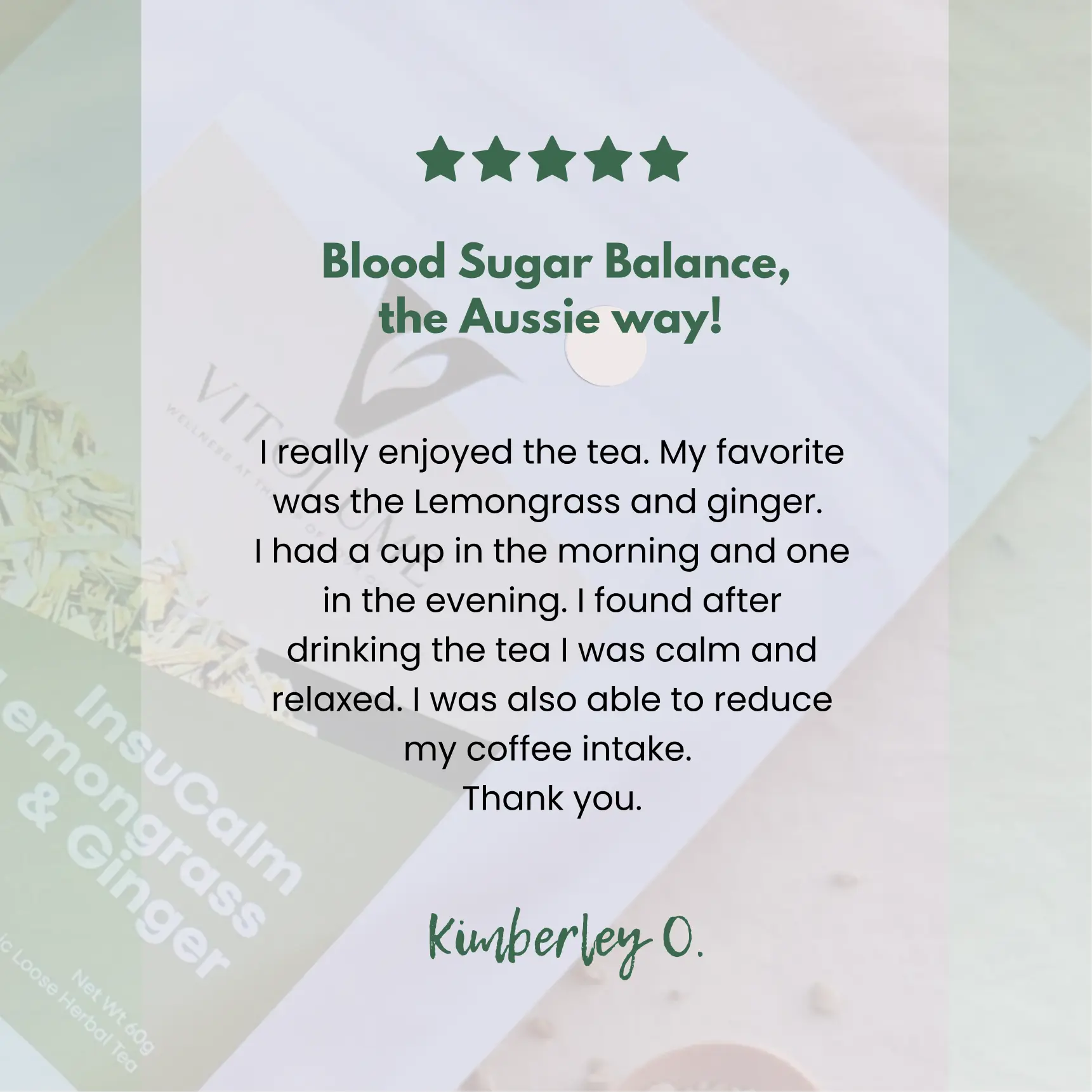 InsuCalm Lemongrass & Ginger